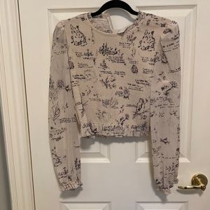 Wilfred blouse - Aritzia exclusive print